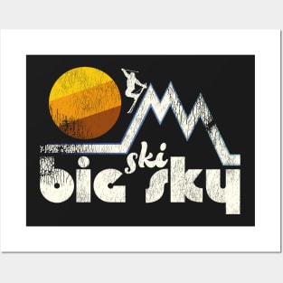 Retro Ski Big Sky Posters and Art